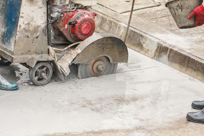 Cement Sawing Equipment in Action